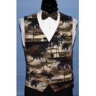 Brown Tradewinds Vest and Bow Tie Set 